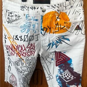 Black Pyramid Men’s Denim Cutoff’s SKETCHY